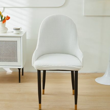 共鸣沙发套 2024新款玉米绒系列椅套（扶手款弧形椅套） 玉米绒-白色