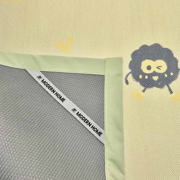 91家纺网 家纺一手货源 找家纺 全季家居 2024新款5A抗菌小清新数码印花冰藤席 小煤球（床席款）