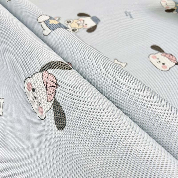 91家纺网 家纺一手货源 找家纺 全季家居 2024新款5A抗菌小清新数码印花冰藤席 调皮小狗（床席款）