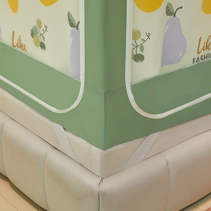 91家纺网 家纺一手货源 找家纺 迪凡保罗 2025新款城堡遮光防摔坐床蚊帐 大吉大梨