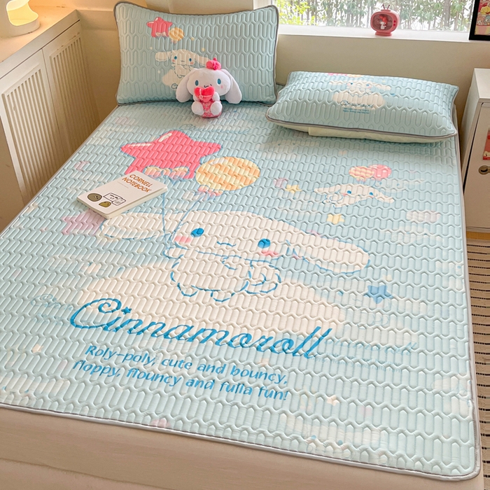 91家纺网 家纺一手货源 找家纺 金爱家 2024新款乳胶凉席-库洛米系列 气球玉桂狗