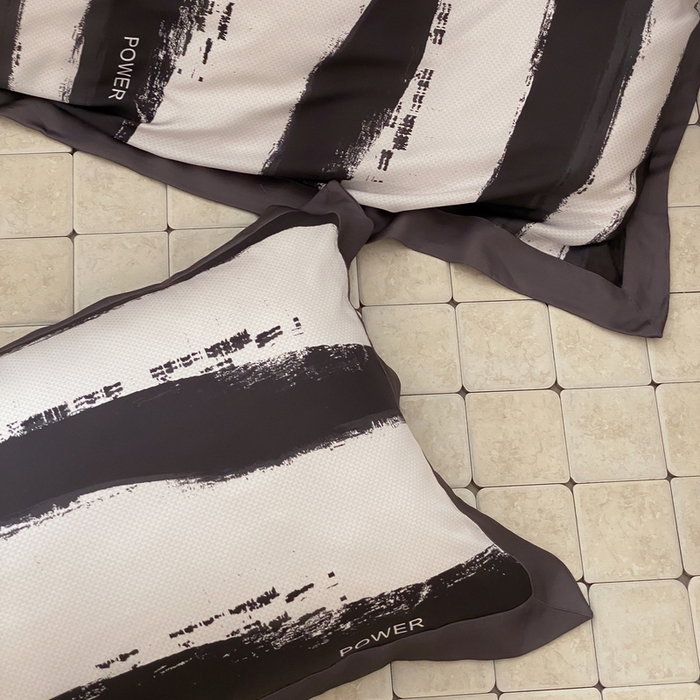 91家纺网 家纺一手货源 找家纺 优悦 2024新款天丝印花四件套 艾伦-灰