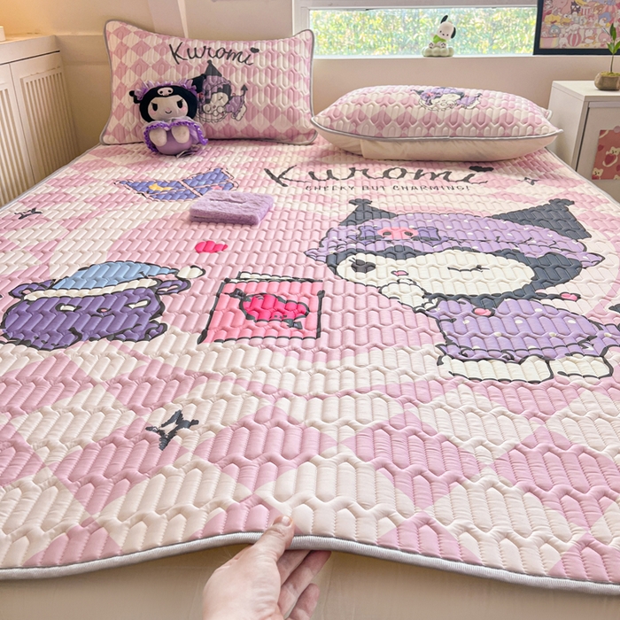 91家纺网 家纺一手货源 找家纺 金爱家 2024新款乳胶凉席-库洛米系列 晚安库洛米