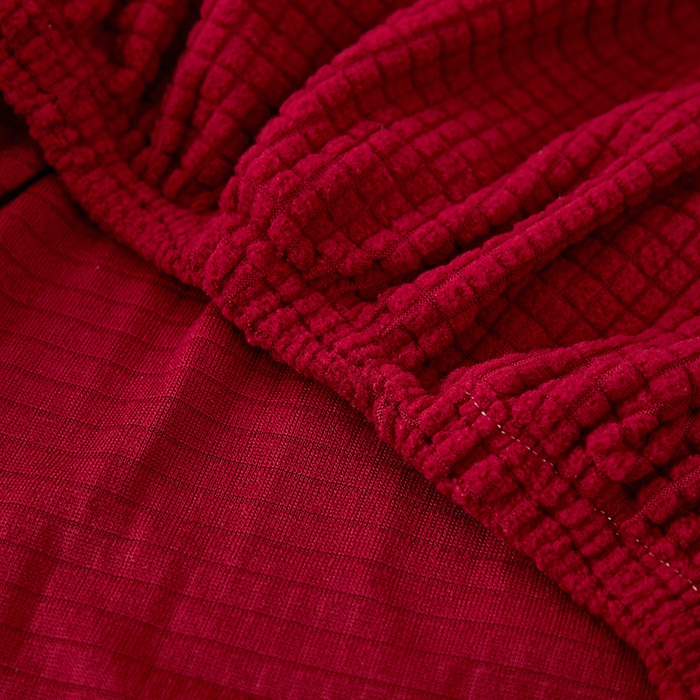 91家纺网 家纺一手货源 找家纺 共鸣沙发套 2024新款玉米绒系列椅套（扶手款弧形椅套） 玉米绒-酒红