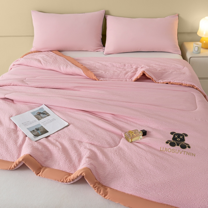 91家纺网 家纺一手货源 找家纺 （总）梦初语 2024新款超柔泡泡棉夏被