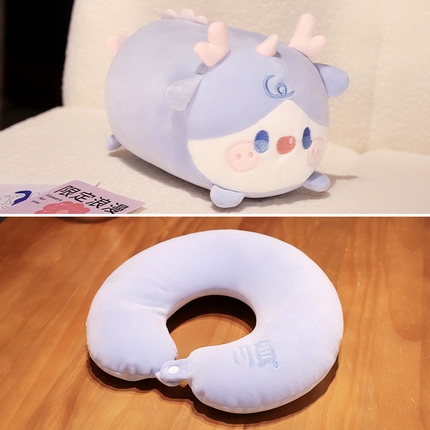 91家纺网 家纺一手货源 找家纺 （总）仟亿莱2024新款QQ龙变形颈枕