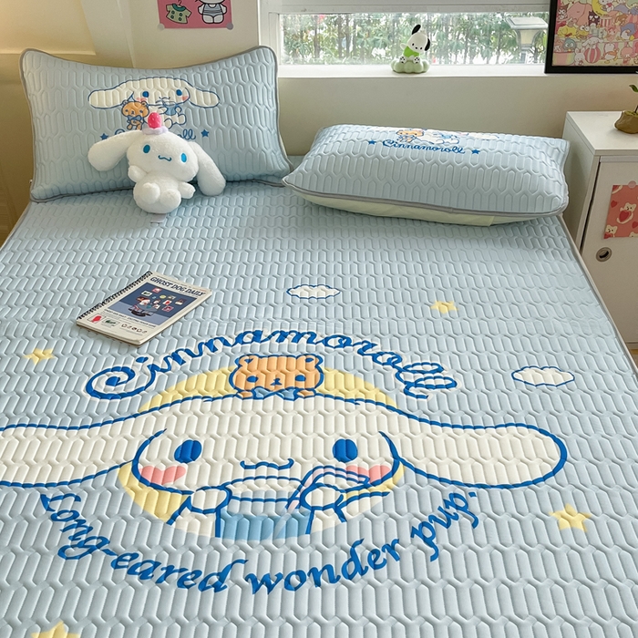 91家纺网 家纺一手货源 找家纺 金爱家 2024新款乳胶凉席-库洛米系列 汽水玉桂狗