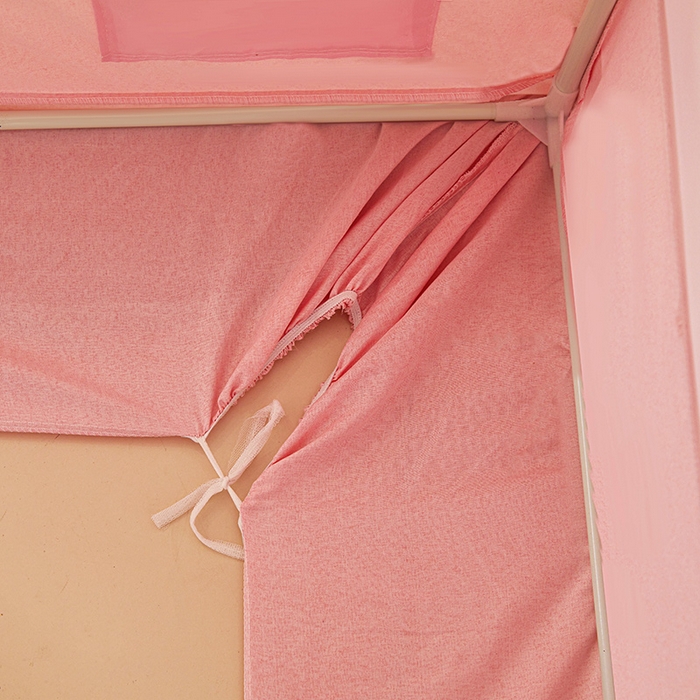 91家纺网 家纺一手货源 找家纺 迪凡保罗 2025新款城堡遮光防摔坐床蚊帐 花园小兔