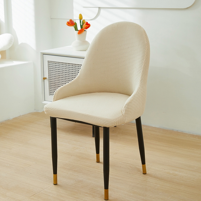 91家纺网 家纺一手货源 找家纺 共鸣沙发套 2024新款玉米绒系列椅套（扶手款弧形椅套） 玉米绒-米色