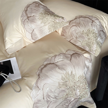 91家纺网 家纺一手货源 找家纺 （总）鹿班家居 2024新款100支长绒棉精致刺绣四件套-盛夏花园 标准会员-20