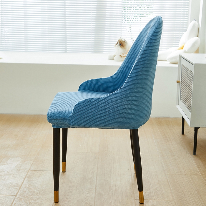 91家纺网 家纺一手货源 找家纺 共鸣沙发套 2024新款玉米绒系列椅套（扶手款弧形椅套） 玉米绒-湖蓝