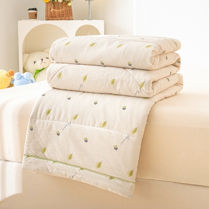 91家纺网 家纺一手货源 找家纺 （总）壹张床 2025新款提花泡泡棉夏被夏凉被空调被