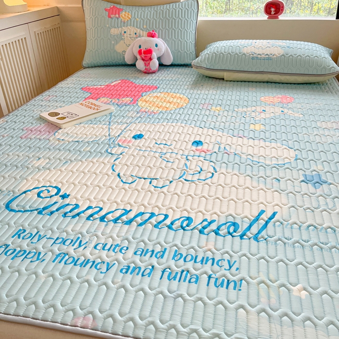 91家纺网 家纺一手货源 找家纺 金爱家 2024新款乳胶凉席-库洛米系列 气球玉桂狗