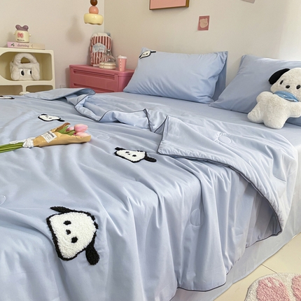 91家纺网 家纺一手货源 找家纺 （总）莱登卡奴 2025春夏款全棉水洗棉毛巾绣大豆夏被