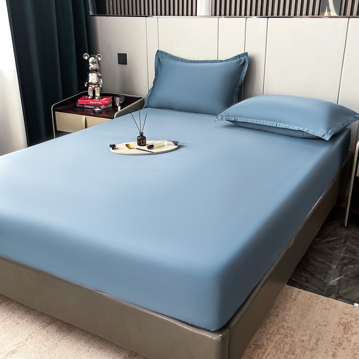 91家纺网 家纺一手货源 找家纺 （总）宅家居 2024新款贡缎水洗真丝单品床笠三件套