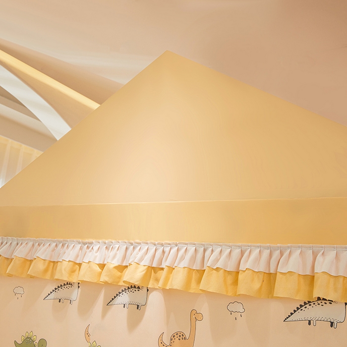 91家纺网 家纺一手货源 找家纺 迪凡保罗 2025新款城堡遮光防摔坐床蚊帐 恐龙当家