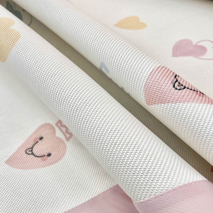 91家纺网 家纺一手货源 找家纺 全季家居 2024新款5A抗菌小清新数码印花冰藤席 彩色爱心（床席款）