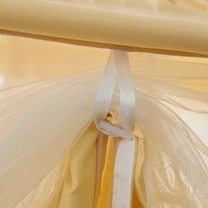 91家纺网 家纺一手货源 找家纺 迪凡保罗 2025新款城堡遮光防摔坐床蚊帐 清新柠檬