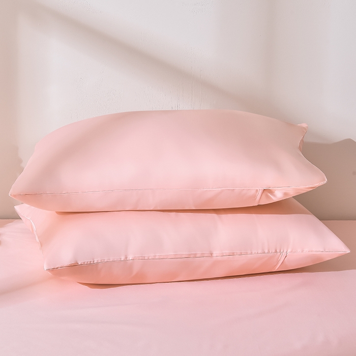 91家纺网 家纺一手货源 找家纺 简爱家纺 2025新款水洗真丝四件套 戴妃粉