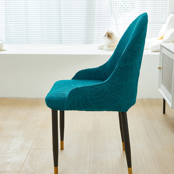 91家纺网 家纺一手货源 找家纺 共鸣沙发套 2024新款臻品提花系列椅套（扶手款弧形椅套） 织叶-杉绿