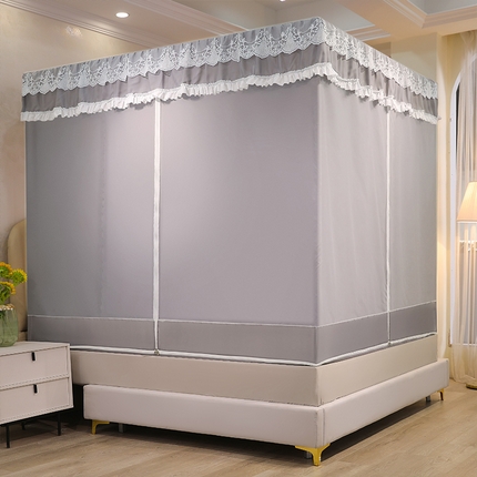 初心2025新款坐床遮光蚊帐系列 星辰灰