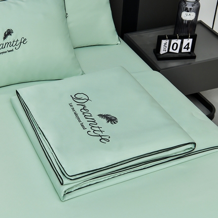 91家纺网 家纺一手货源 找家纺 （总）益多眠 2024爆款水洗真丝夏被四件套冰丝夏被轻奢夏被空调被羽毛夏被四件套绣花夏被