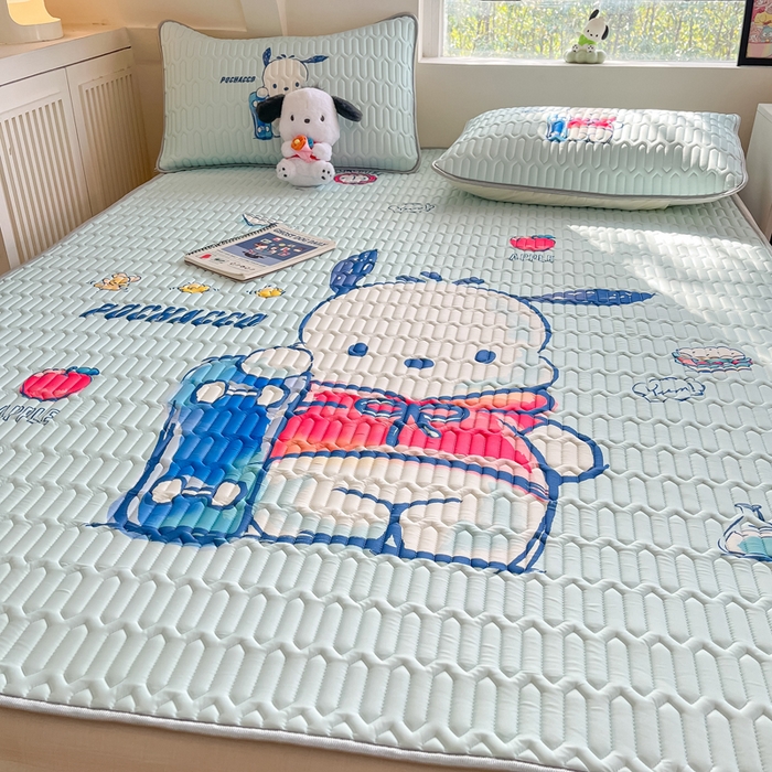 91家纺网 家纺一手货源 找家纺 金爱家 2024新款乳胶凉席-库洛米系列 滑板帕哈狗