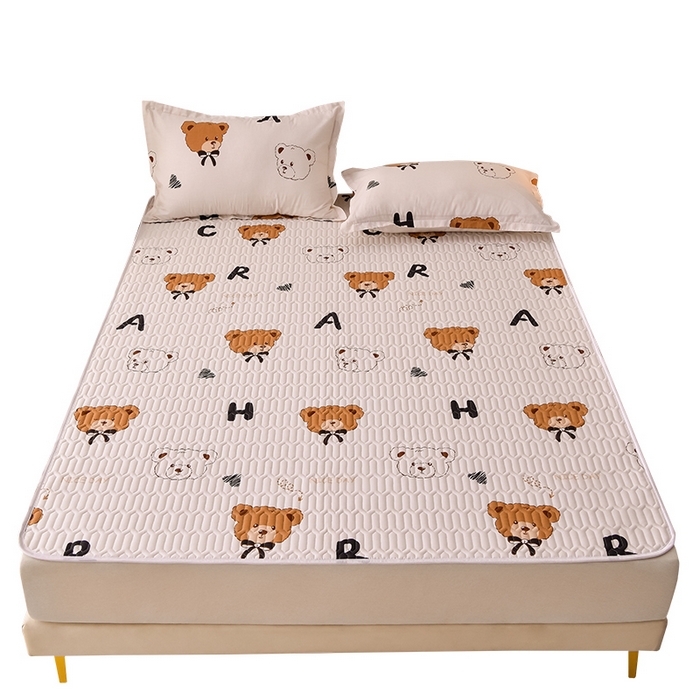 91家纺网 家纺一手货源 找家纺 床笠人家 2025新款全棉夹棉防水床垫 贝贝熊