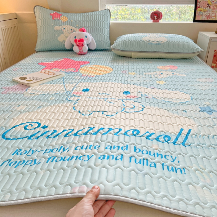 91家纺网 家纺一手货源 找家纺 金爱家 2024新款乳胶凉席-库洛米系列 气球玉桂狗