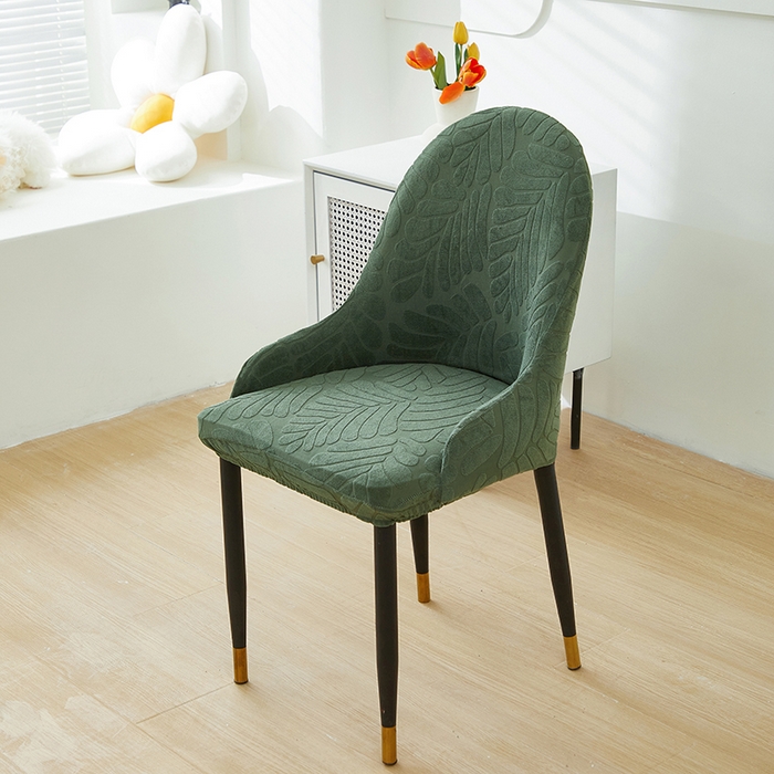 91家纺网 家纺一手货源 找家纺 共鸣沙发套 2024新款臻品提花系列椅套（扶手款弧形椅套） 织叶-松绿