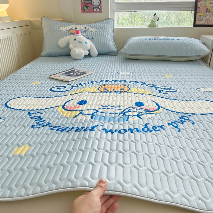 91家纺网 家纺一手货源 找家纺 金爱家 2024新款乳胶凉席-库洛米系列 汽水玉桂狗