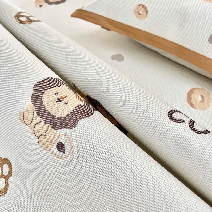 91家纺网 家纺一手货源 找家纺 全季家居 2024新款5A抗菌小清新数码印花冰藤席 小狮子（床席款）