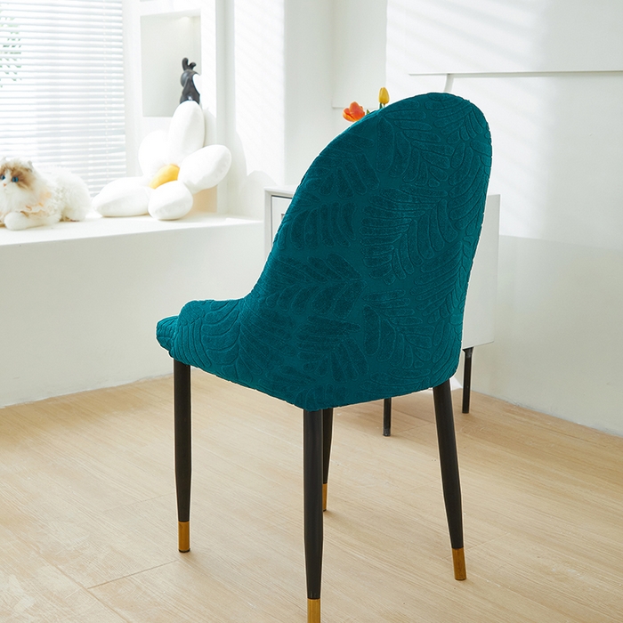 91家纺网 家纺一手货源 找家纺 共鸣沙发套 2024新款臻品提花系列椅套（扶手款弧形椅套） 织叶-杉绿