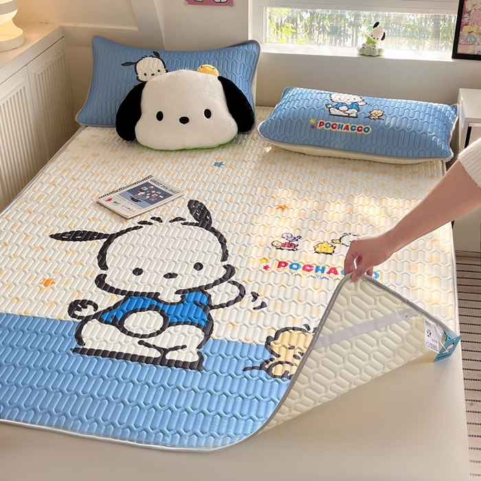 91家纺网 家纺一手货源 找家纺 金爱家 2024新款乳胶凉席-库洛米系列 星星帕哈狗