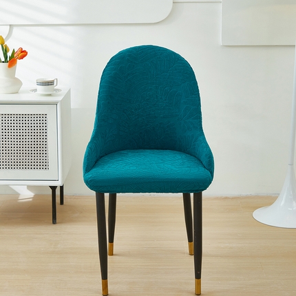 共鸣沙发套 2024新款臻品提花系列椅套（扶手款弧形椅套） 织叶-杉绿