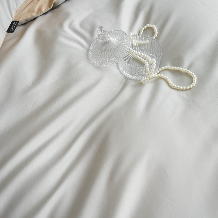 91家纺网 家纺一手货源 找家纺 （总）安莱生活 2024新款100s长绒棉贡缎双拼四件套