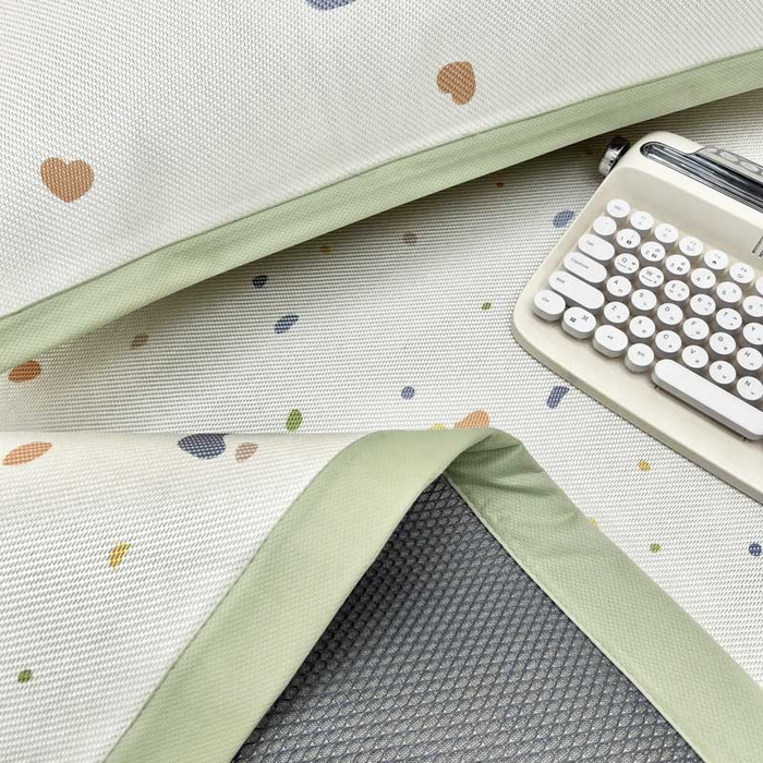 91家纺网 家纺一手货源 找家纺 全季家居 2024新款5A抗菌小清新数码印花冰藤席 多巴胺（床席款）