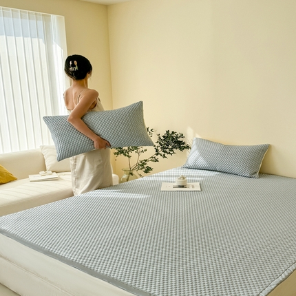 91家纺网 家纺一手货源 找家纺 （总）丹本 2025年新款豆豆席凉豆豆床笠凉席