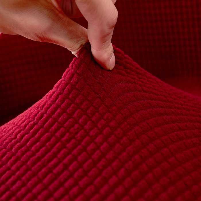 91家纺网 家纺一手货源 找家纺 共鸣沙发套 2024新款玉米绒系列椅套（扶手款弧形椅套） 玉米绒-酒红