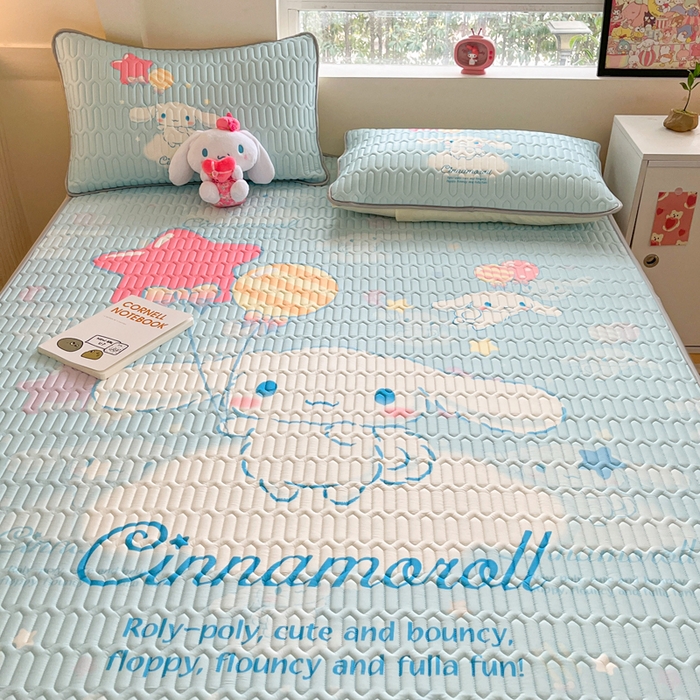 91家纺网 家纺一手货源 找家纺 金爱家 2024新款乳胶凉席-库洛米系列 气球玉桂狗