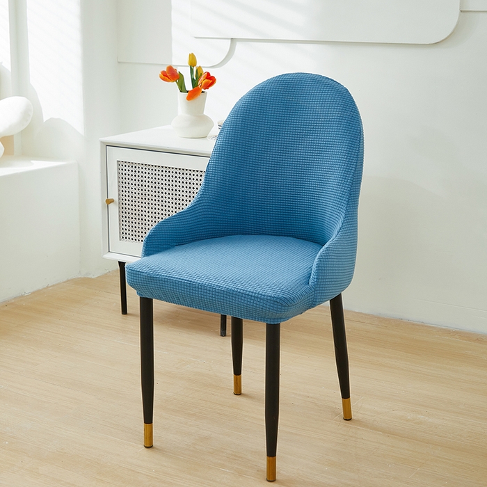 91家纺网 家纺一手货源 找家纺 共鸣沙发套 2024新款玉米绒系列椅套（扶手款弧形椅套） 玉米绒-湖蓝