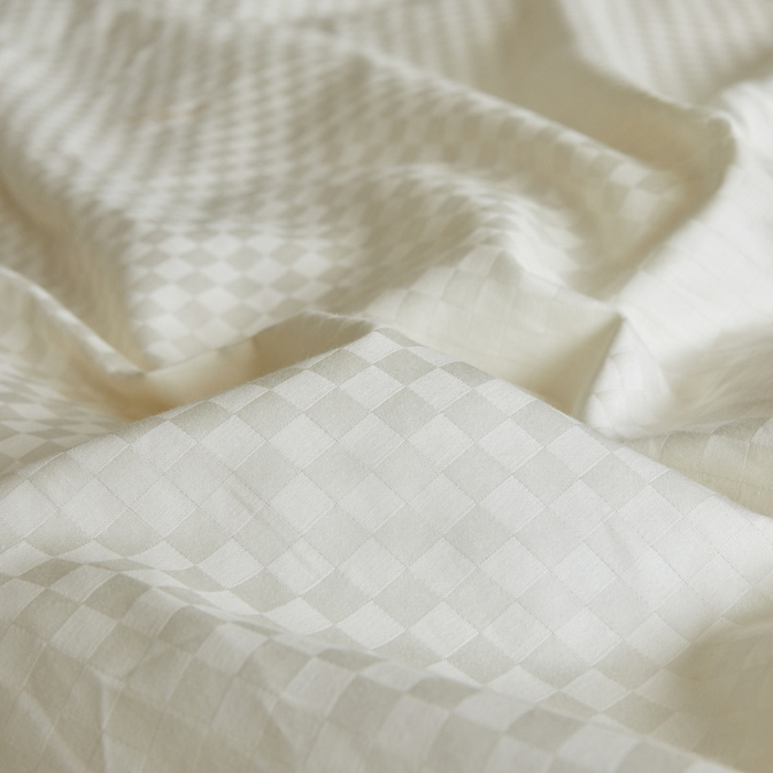 91家纺网 家纺一手货源 找家纺 涵宸家纺 2024新款全棉提花四件套-菲比 菲比-白绿