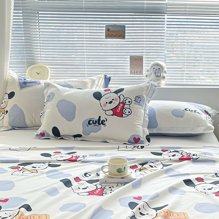 91家纺网 家纺一手货源 找家纺 涵宸家纺 2024新款全棉小清新印花单品套件--单枕套 枕套-奥利心