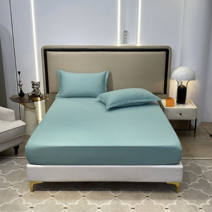 91家纺网 家纺一手货源 找家纺 （总）富馨莱 2024新款60支A类全棉纯棉磨毛纯色床笠款