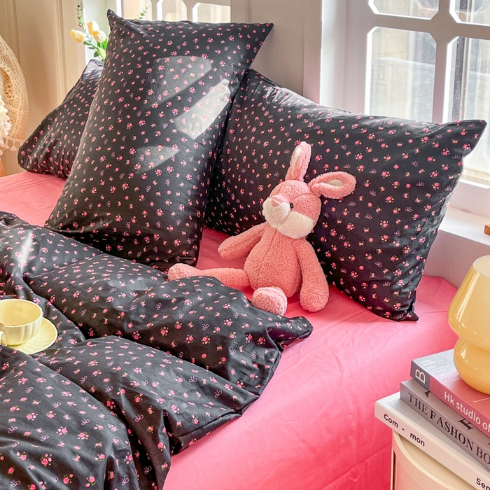 91家纺网 家纺一手货源 找家纺 千朵 2024新款全棉四件套 冬日恋歌