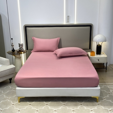 91家纺网 家纺一手货源 找家纺 （总）富馨莱 2024新款60支A类全棉纯棉磨毛纯色床笠款