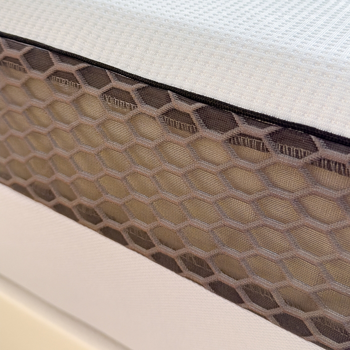 91家纺网 家纺一手货源 找家纺 邦妮家纺 2024新款A类凉感丝床笠凉席床垫30公分内可用 花语-灰