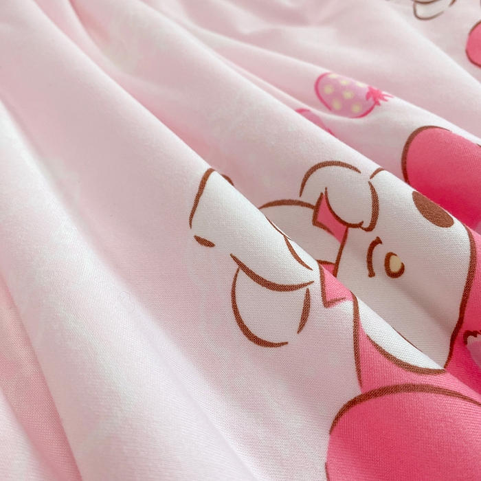 91家纺网 家纺一手货源 找家纺 DS-2025新款儿童卡通三丽鸥正版授权A类针织棉夏被系列 草莓美乐蒂