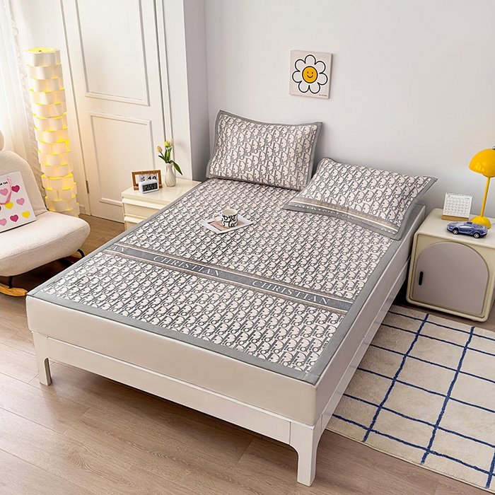 91家纺网 家纺一手货源 找家纺 大元 2025新款数码印花冰藤席系列 -冰藤条席 DIO