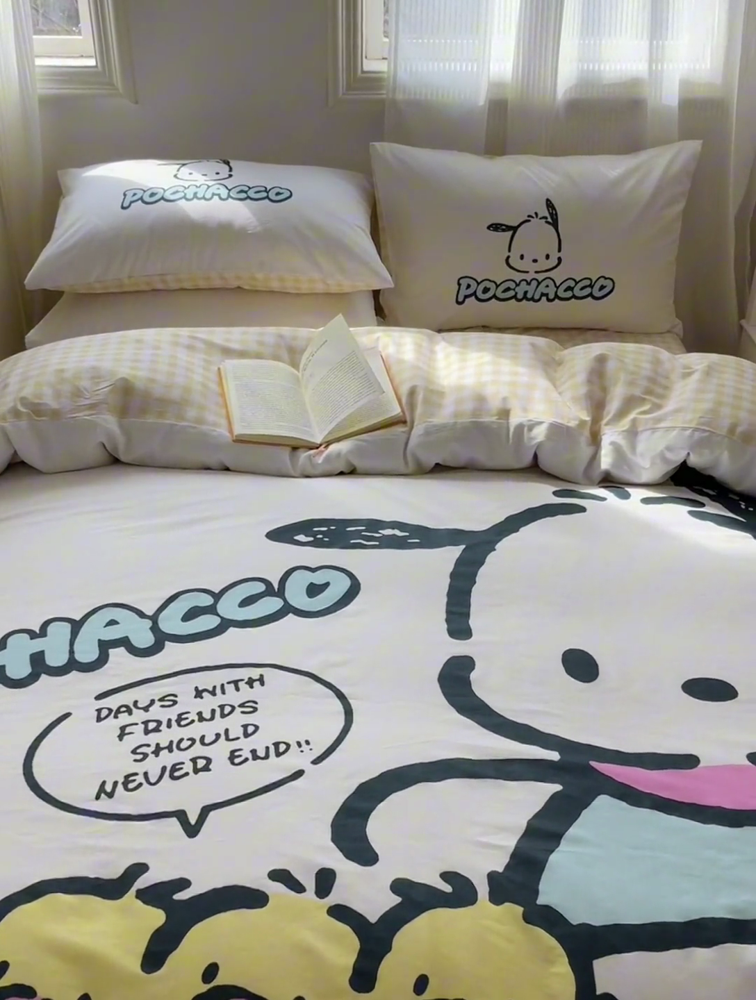 91家纺网 家纺一手货源 找家纺 星座 2025大版全棉三丽鸥四件套 伙伴帕恰狗